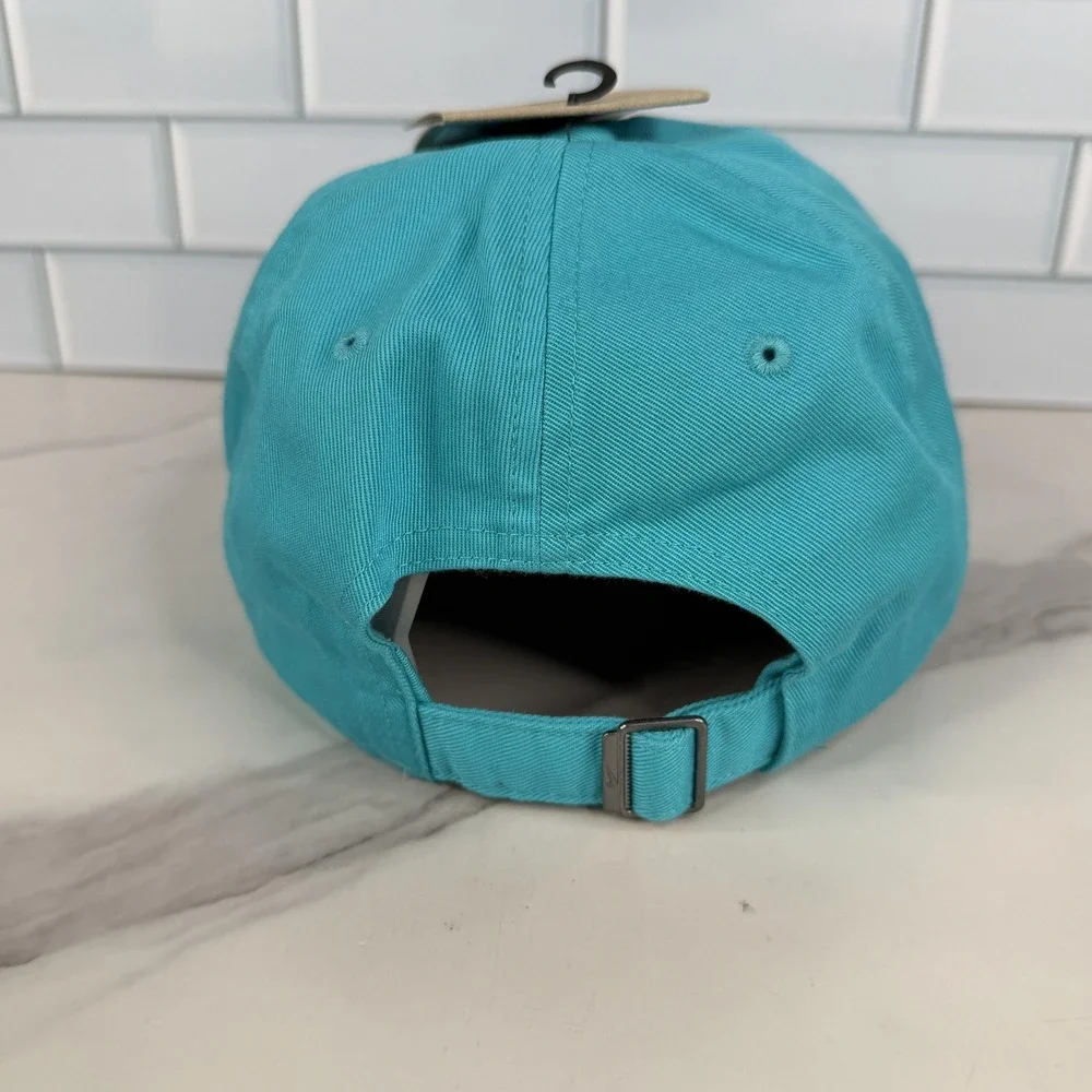 Nike Hat Cap Strap Back Mens M/L Teal Blue Club Cap Swoosh Logo Baseball